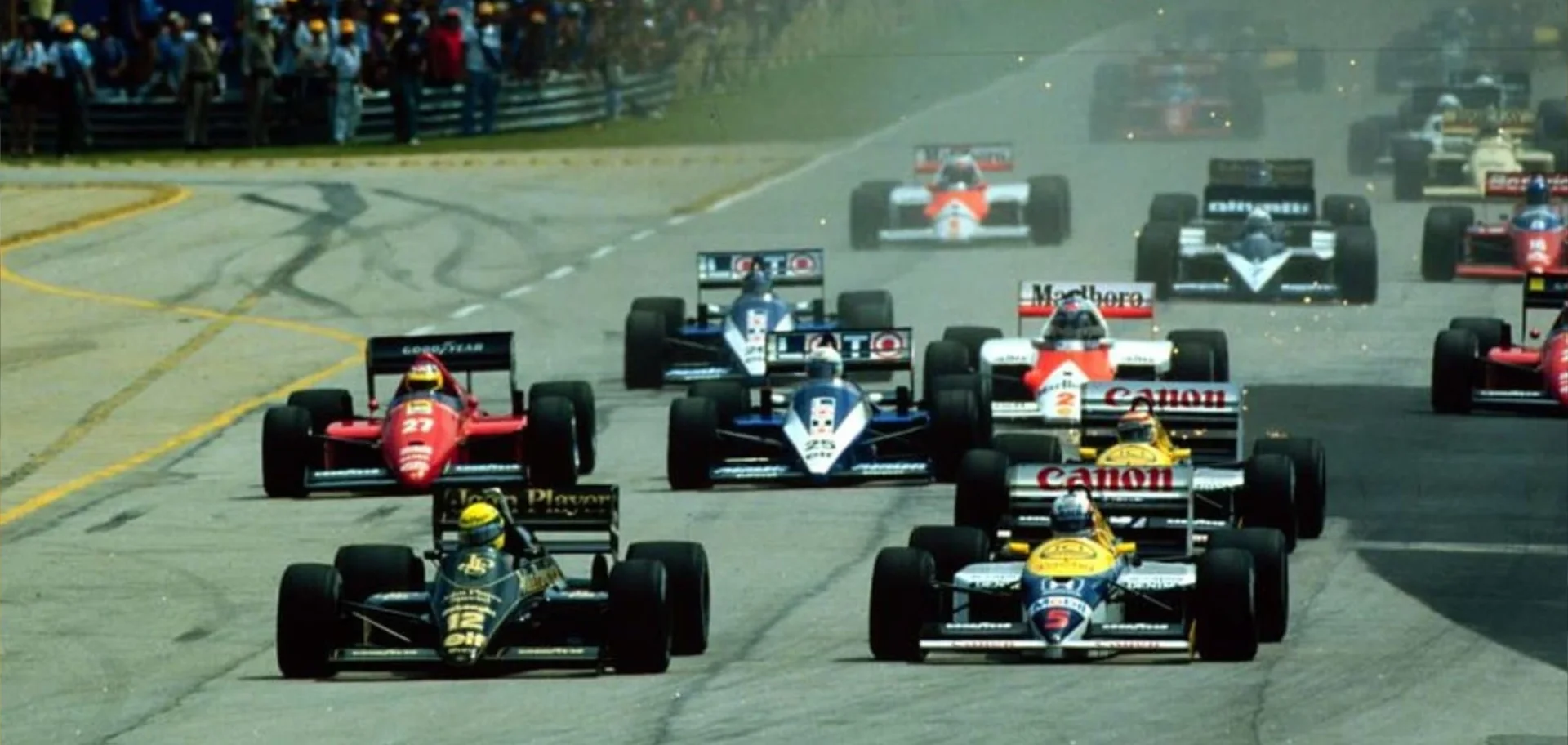 Départ du Grand Prix du Brésil 1986 de Formule 1