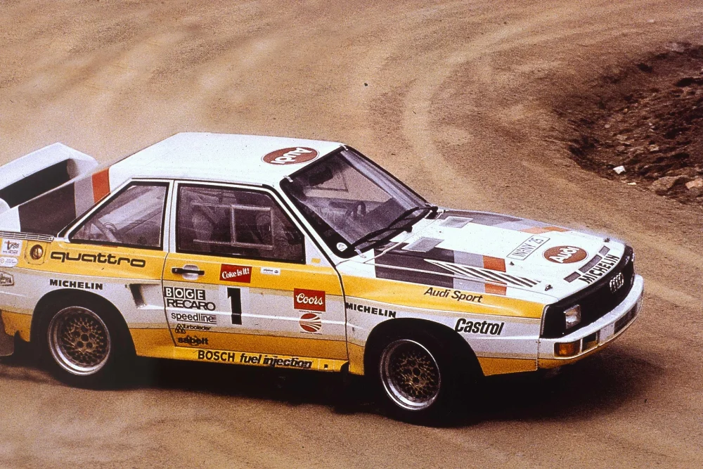 Audi a dominé le championnat du monde des rallyes avec l'Audi Quattro dans les années 80