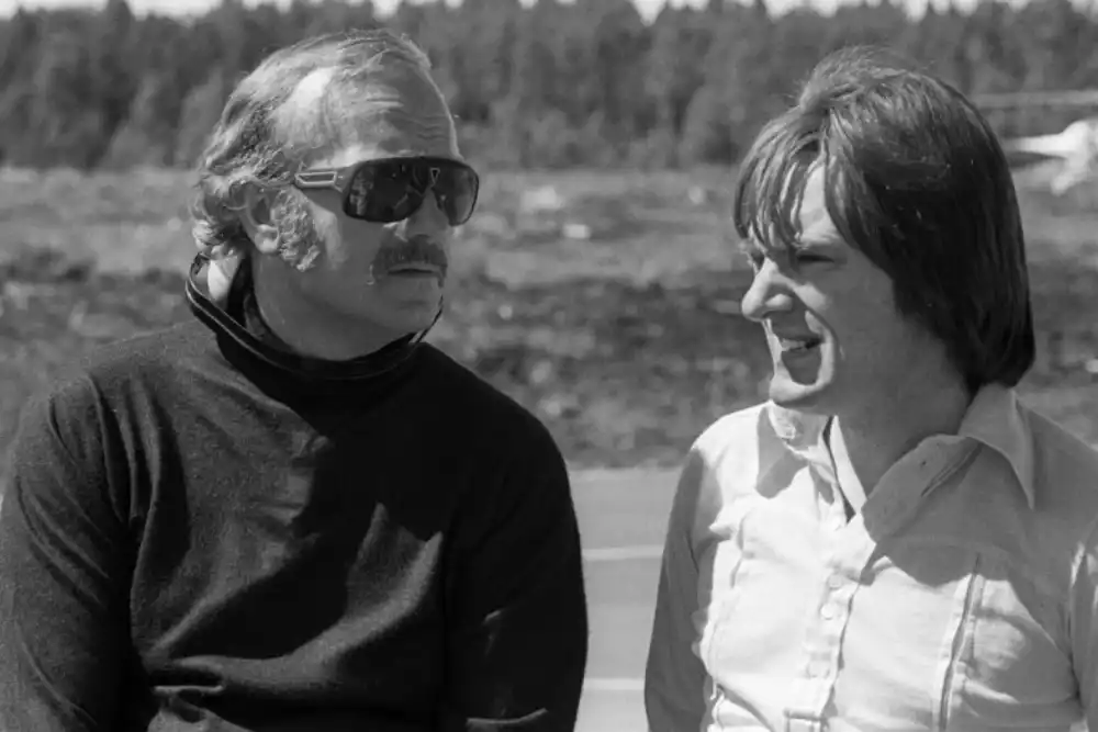 Bernie Ecclestone et Colin Chapman