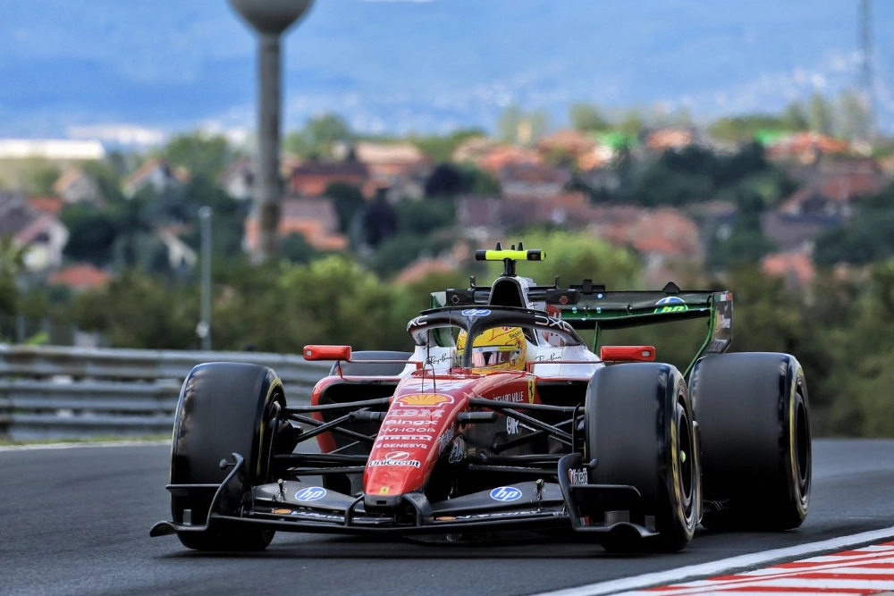 Lewis Hamilton (Ferrari) signe le meilleur temps des essais libres 2 du Grand Prix de Hongrie