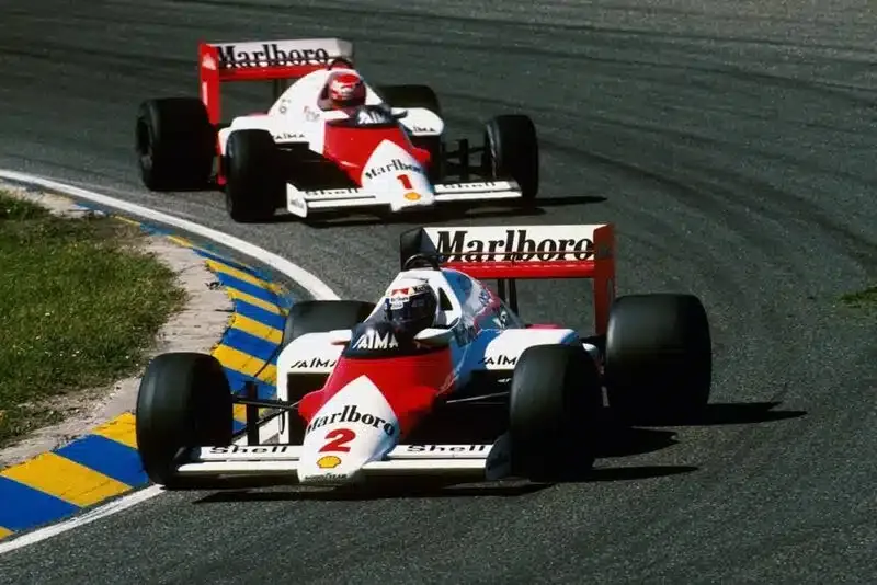 f1-1985-grand-prix-pays-bas-lauda-prost-mclaren F1 - Grand Prix des Pays-Bas 1985 : Duel entre Lauda et Prost chez McLaren