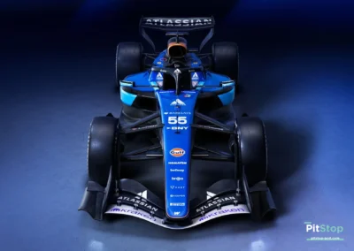 Monoplace Williams F1 FW48 saison 2026 de Carlos Sainz et Alex Albon vue de face.