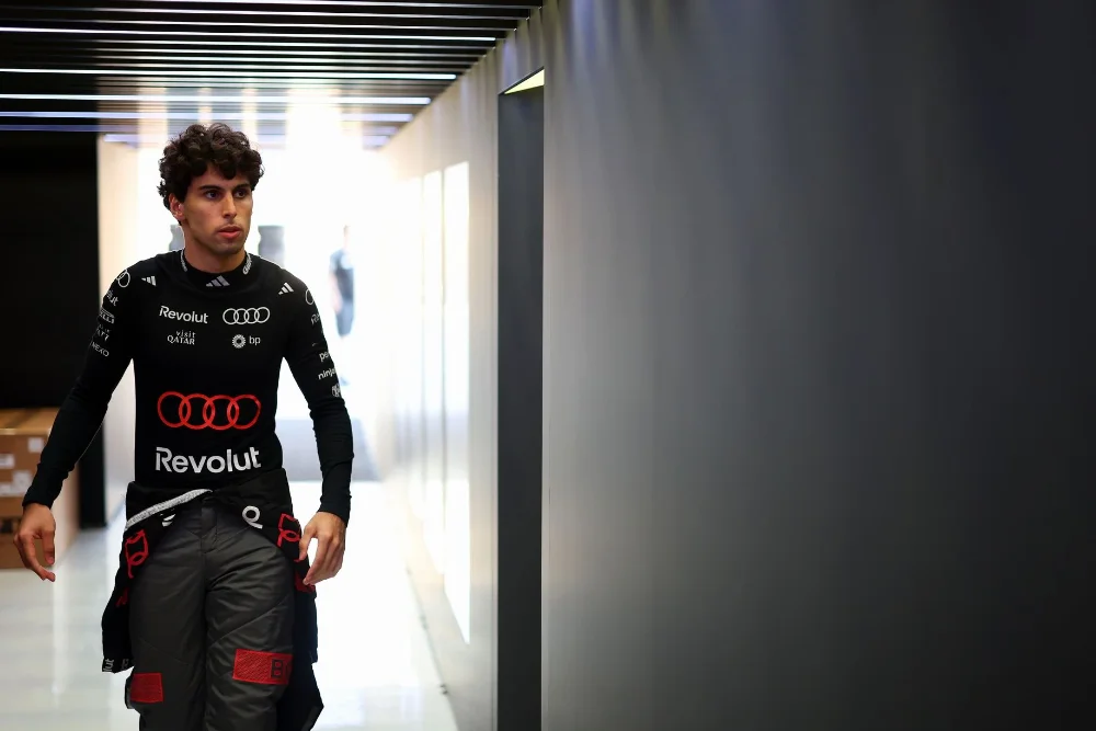Portrait de Gabriel Bortoleto pilote F1 pour l'écurie Audi