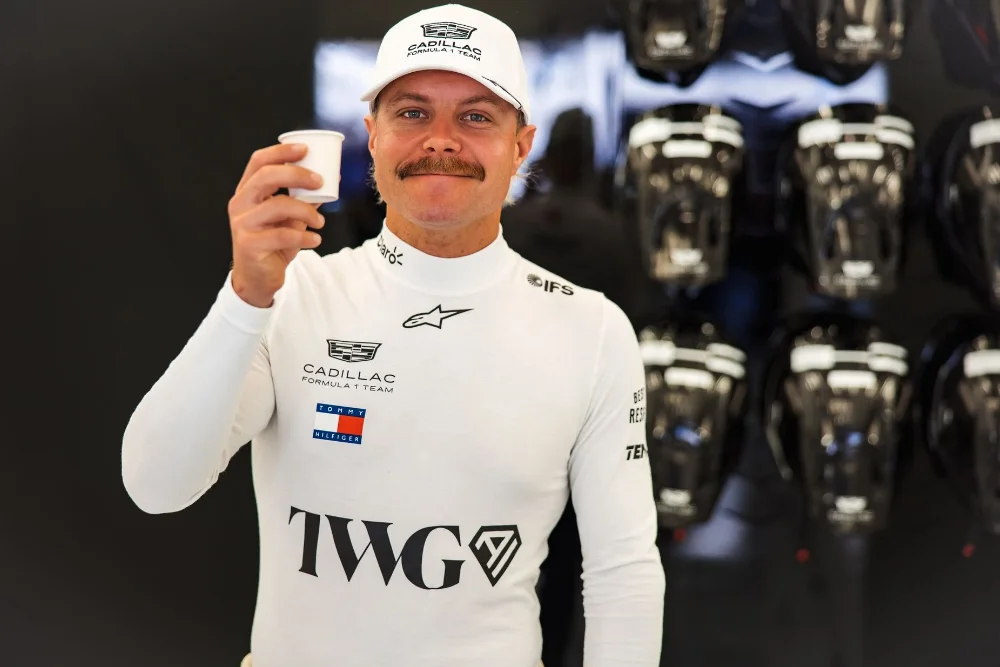 Portrait de Valtteri Bottas pilote F1 pour l'écurie Cadillac