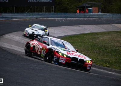 NLS - 24 Heures Nurburgring 2026 - Qualifier - BMW M4 GT3 Rowe Racing dans le virage Karousel