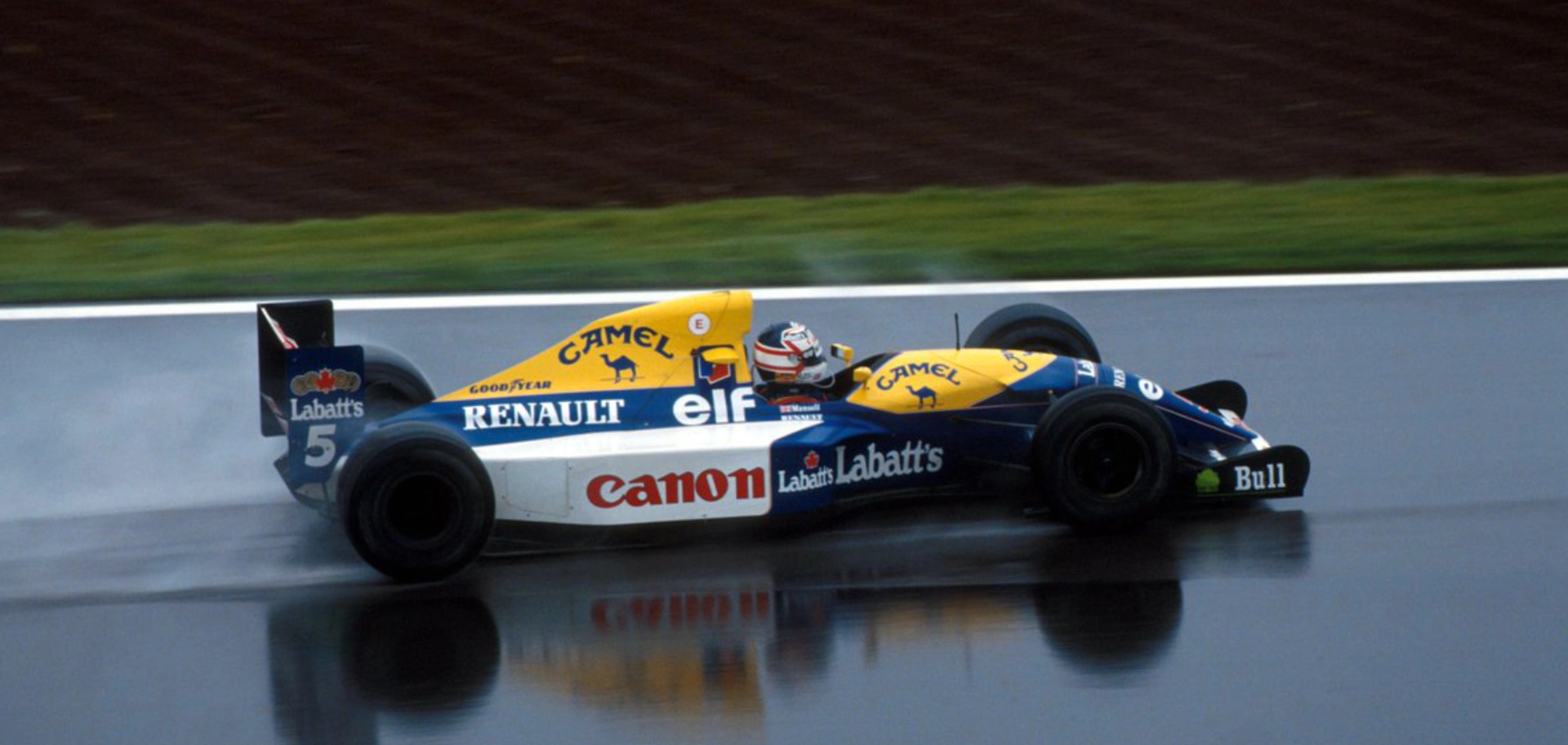 f1-mansell-williams-victoire-espagne-1992 F1 - 3 mai 1992 : Nigel Mansell domine le Grand Prix d'Espagne